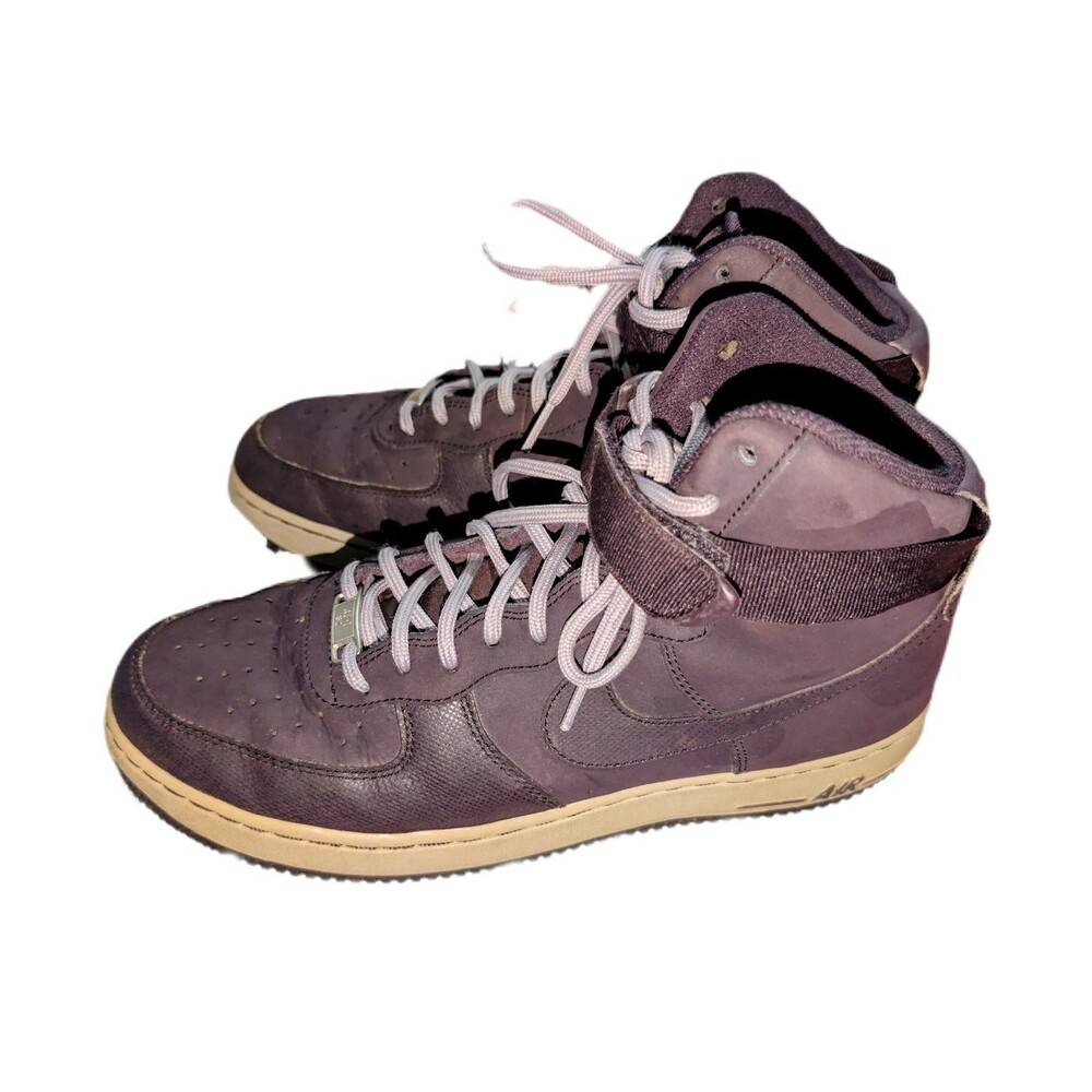 Nike AF1 High 07 Port Wine Sneakers Mens 9 Y2K Streetwear Maroon Rare